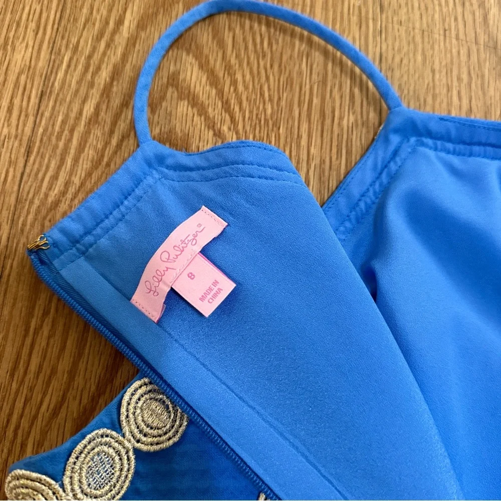 Lilly Pulitzer Bennet Blue Pearl Shift Dress - Picture 10 of 15